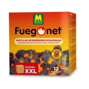 Fuegonet Firestarter XXL 12 stk | Opptennings briketter til grill, peis og vedovn