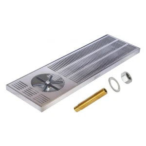 Drip Tray 50cm x 18cm med rinser / spyler - Krome Dispense