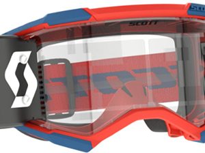 Scott Fury MX Brille blå/neon rød WFS linse