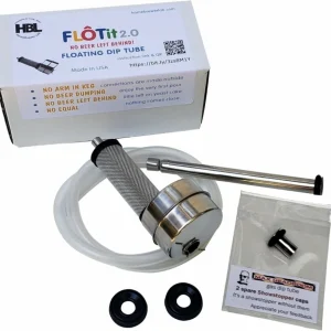 FLOTit 2.0 med Max Headroom Gas Dip Tube - Floating Dip Tube  - Homebrewer LAB