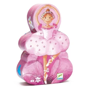 Ballerina with flower puslespill