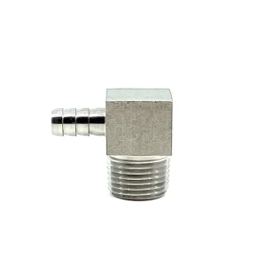 Slangenippel med vinkel 1/2" NPT x 3/8"