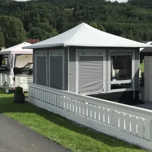 Facelift pavilion 3x3 Steel med vindusklaffer fra 2019 NY MODELL