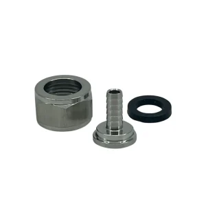 Nippel til gjennomføring/shank - 5/8" - Krome Dispense