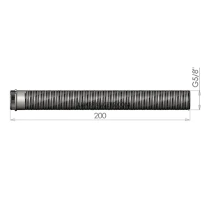 LUKR EU Shank 5/8" x 200mm - lang gjennomføring