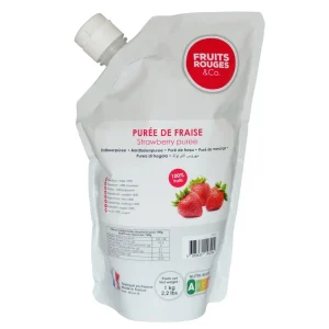 Jordbærpuré 1kg  - Fruits Rouges & Co